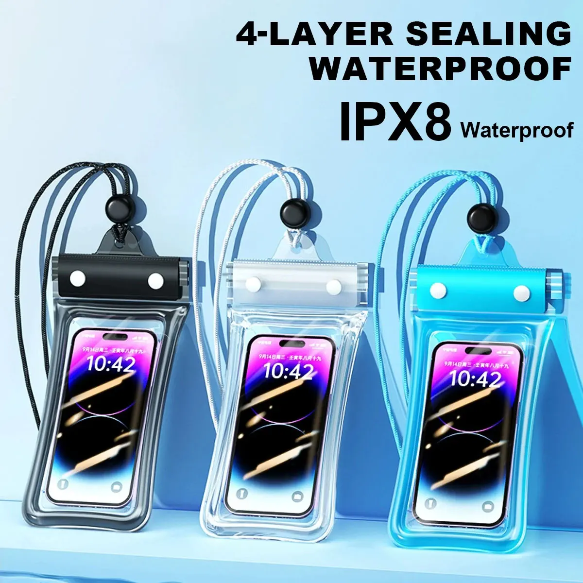 Dry Bag Waterproof - Плавающий водонепроницаемый чехол для телефона, полностью