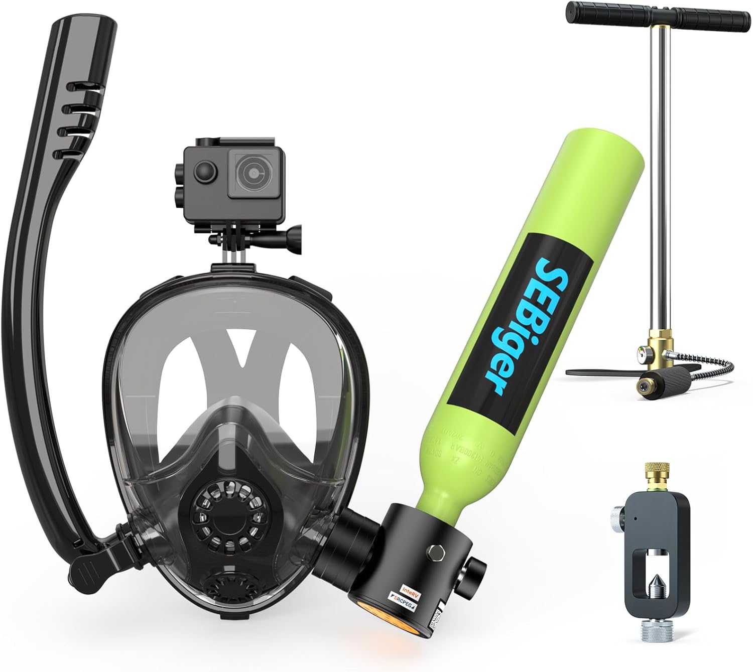 Мини-баллон для дайвинга 0,5 л – обзор и цена Snorkel Set